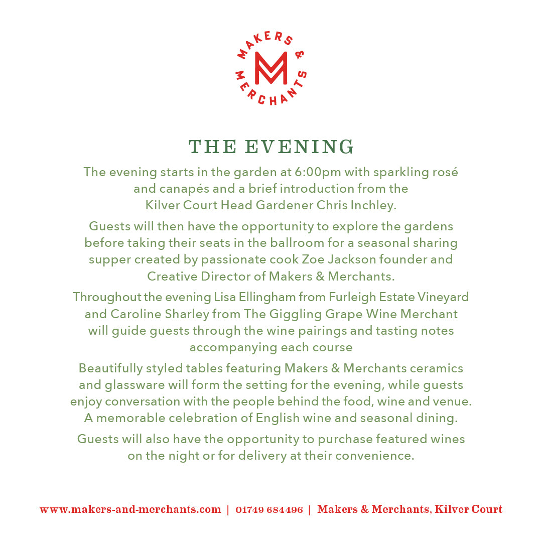 Makers & Merchants Midsummer Wine & Supper Club