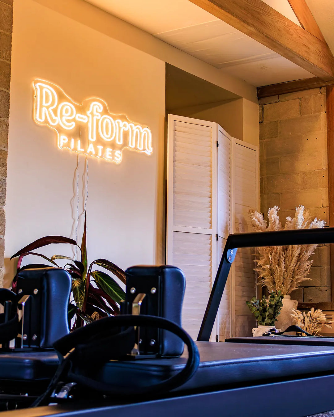 Reformer pilates machines and studio at Kilver Court