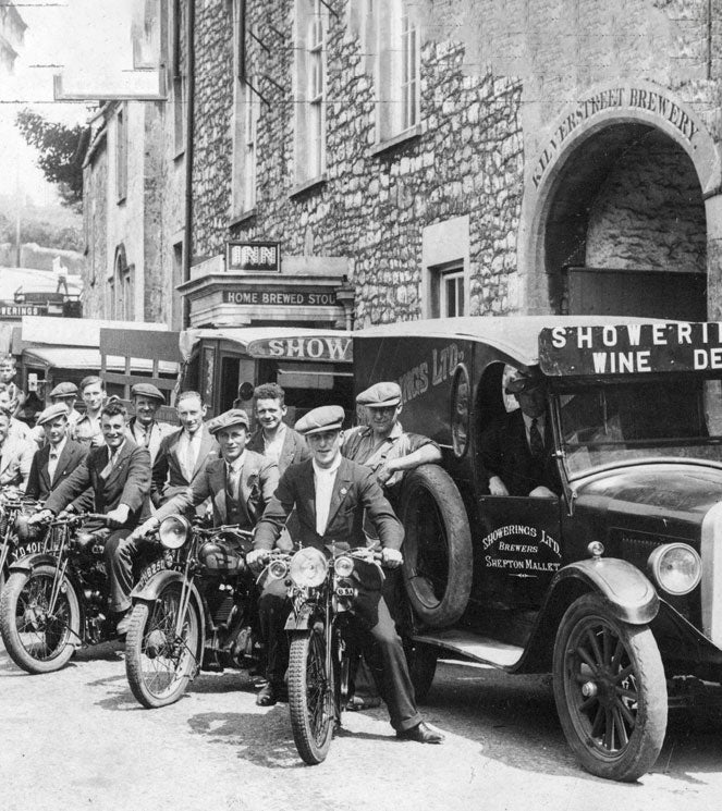 The Showerings Sales Team outside Kilver Court Brewery 1933