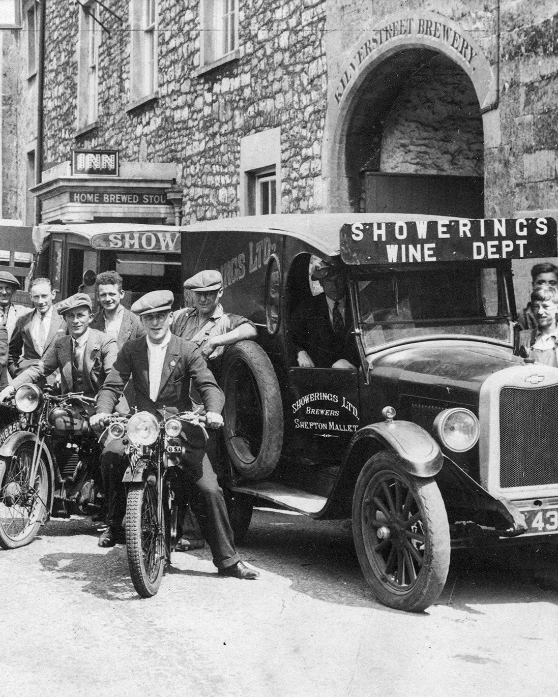 The Showerings Sales Team outside Kilver Court Brewery 1933